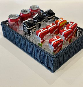 APOIO PARA BEBIDAS TRANCOSO G - VIME AZUL MARINHO
