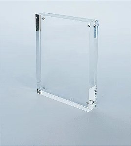 PORTA RETRATO IMÃ EM ACRÍLICO CRISTAL - P