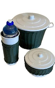 KIT COZINHA / PIA TRANCOSO 3 PÇS - VERDE MUSGO
