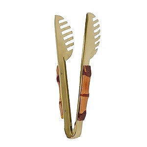 PEGADOR DOURADO DE MASSA E SALADA - BAMBU NATURAL