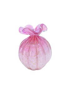 VASO EM MURANO PP TROUXINHA - ROSA CHICLETE