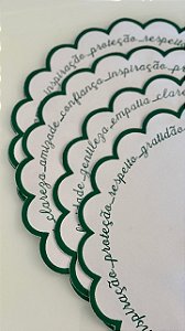 JOGO AMERICANO REDONDO GRATIDÃO VERDE