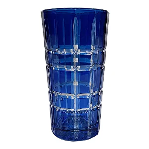 COPO LONG DRINK EM VIDRO AZUL
