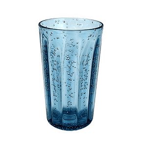 COPO ALTO BOLHAS ACRÍLICO AZUL