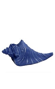 ENFEITE DE RESINA CARACOL MÉDIA AZUL