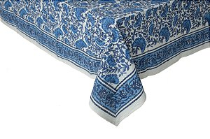 TOALHA DE MESA AMARILIS RETANGULAR AZUL