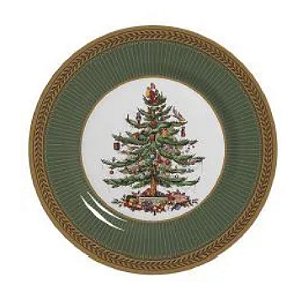 CONJ. 6 PRATOS DE SOBREMESA CELEBRATE VERDE NATAL