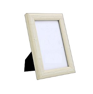 PORTA RETRATO DETALHES BAMBU BRANCO - P