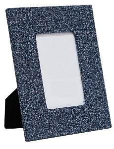 PORTA RETRATO DETALHES TECIDO AZUL - P