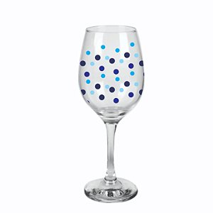 TAÇA BARONE TRANSPARENTE COM BLUE BOLL
