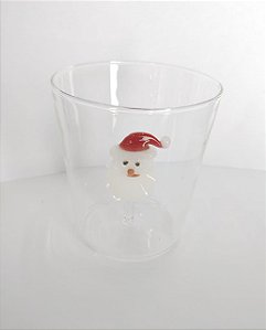 COPO DE VIDRO COM NOEL