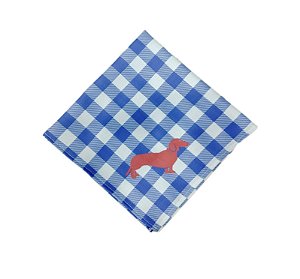 GUARDANAPO XADREZ AZUL E BRANCO - HOT DOG