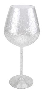 TAÇA DE VINHO/ GIN BOLHAS ACRÍLICO TRANSPARENTE