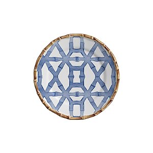 PRATO SOBREMESA BAMBOO PRINT AZUL