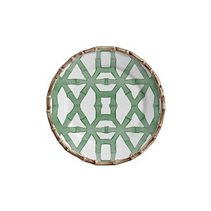 PRATO SOBREMESA BAMBOO PRINT VERDE