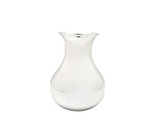 VASO BOJUDO LISO EM PRATA