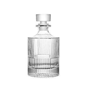 GARRAFA EM VIDRO TRANSPARENTE PARA WHISKY