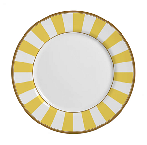 PRATO RASO STRIPE AMARELO - UNIDADE