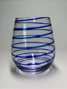 COPO BOJUDO ESPIRAL ROYAL AZUL
