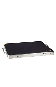 MESA TÉRMICA ELÉTRICA PISTA QUENTE VIDRO EM LED 127V LE COOK - M