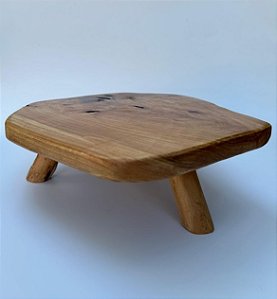 BANQUETA / APOIO MADEIRA COM PÉ - P