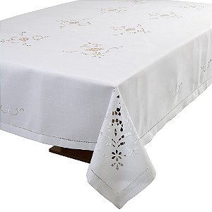 TOALHA DE MESA RETANGULAR BRANCA 1,80X3,10M