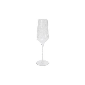 TAÇA DE CHAMPAGNE BOLHAS ACRÍLICO TRANSPARENTE