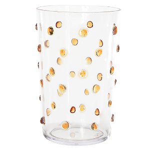 COPO ALTO EM ACRÍLICO MALDIVAS ÂMBAR  - 650 ML
