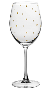TAÇA DE ÁGUA / VINHO TINTO COM VIDRO TRANSPARENTE DOTS - 560 ML