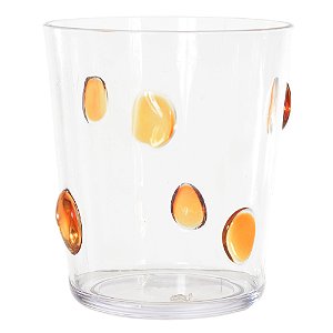 COPO EM ACRÍLICO BORA BORA ÂMBAR - 440 ML