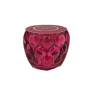 VELA AROMATIZADA TOQUE DO ENTADECER EM VIDRO ROSA