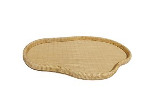 BANDEJA EM RATTAN E MDF G