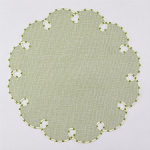JOGO AMERICANO FLOR DE JUTA VERDE CELADON