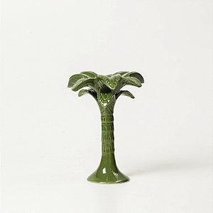 CASTIÇAL TROPICAL COQUEIRO VERDE - M