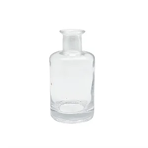 VASO COLLOR GARRAFA DECORATIVO EM VIDRO TRANSPARENTE - P