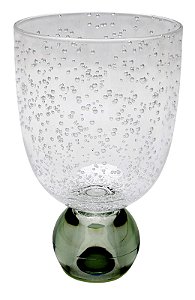 TAÇA EM ACRILICO BOLHAS LUA VERDE