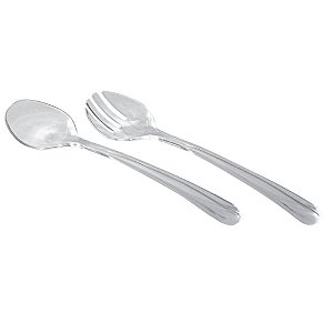 CJ DE UTENSILIOS ACRILICO TRANSPARENTE 2 PCS - TALHERES