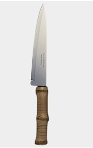 FACA DE CORTE TRINCHANTE / CHURRASCO- BAMBU NATURAL