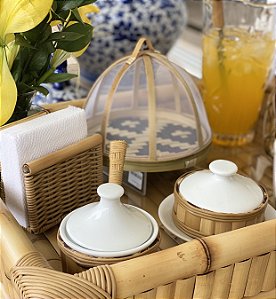CESTA PARA PÃO / BOLO COM COBERTURA LONGA
