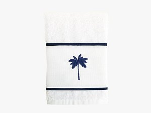TOALHA BORDADA PARA LAVABO - COQUEIRO AZUL