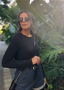 BLUSA MAYA RAGLAN PRETO