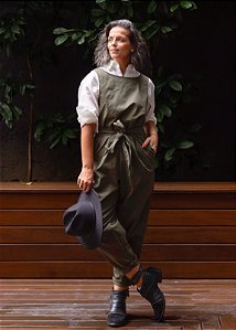 MACACÃO LÉA SARJA VERDE