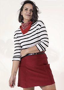 SHORT SAIA ELLEN VERMELHO BOLSOS