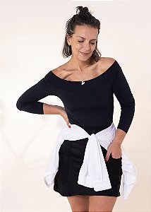 SHORT SAIA ELLEN PRETO BOLSOS