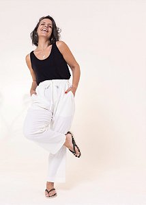 CALÇA GRAZI LINHO OFF WHITE