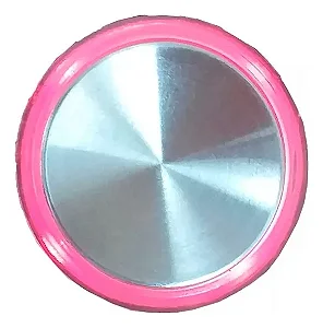 botão côncavo led vermelho 3 vias