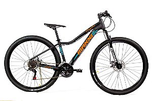 Bicicleta Maxxi Agata 21v Shimano Suspensão com trava