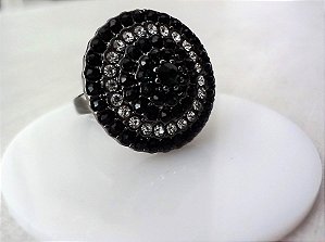 Anel Mandala Negra