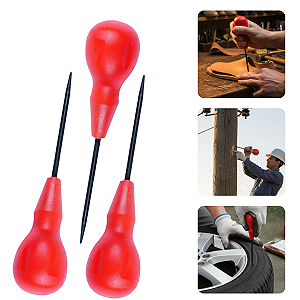 Kit 3 Sovelas Furador de Couro Pneu Compensado e Arvores - Corneta (-5% OFF)