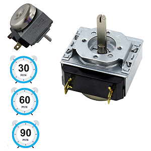 Timer Temporizador Para Fornos Elétricos e Eletrométricos Haste Longa - Opções 30/60/90min.